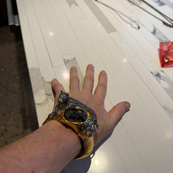 Alexis Bittar Panther Hinged Bracelet - Picture 2 of 3